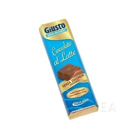  Barretta di cioccolato al latte senza zucchero 42 g