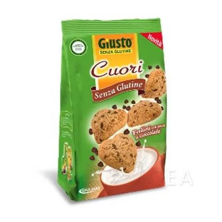  Frollini Cuori Biscotti con Gocce di Cioccolato Senza Glutine