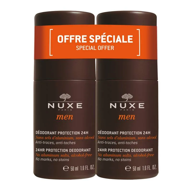 Nuxe Men Duo Deodorante Uomo Protezione 24 Ore 2x50ml