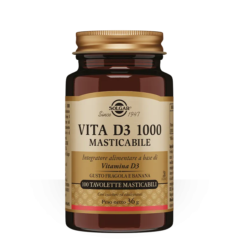  Vita D3 1000 Vitamina D Masticabile 100 tavolette