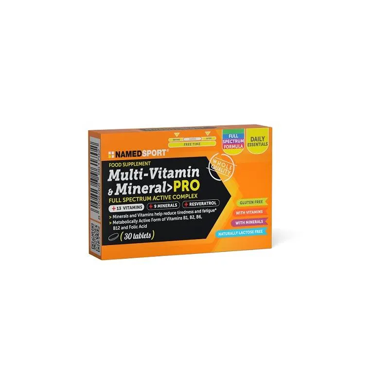  Multi-Vitamin & Mineral Pro Integratore Multivitaminico e Multiminerale 30 compresse