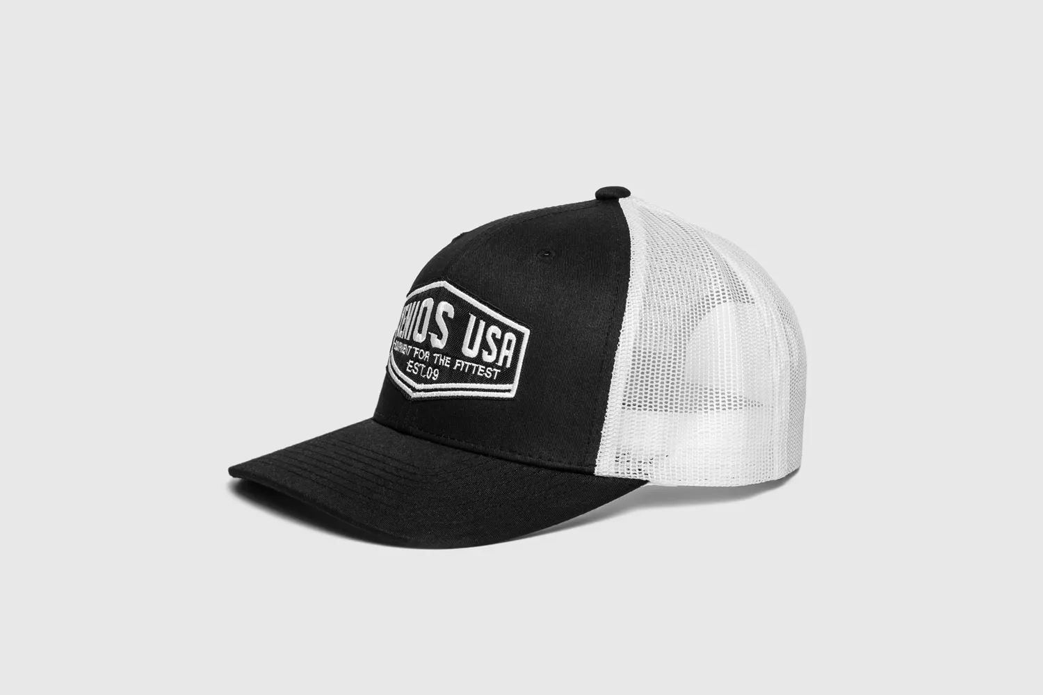 Trucker Hat -  Patch - Black/White - One Size