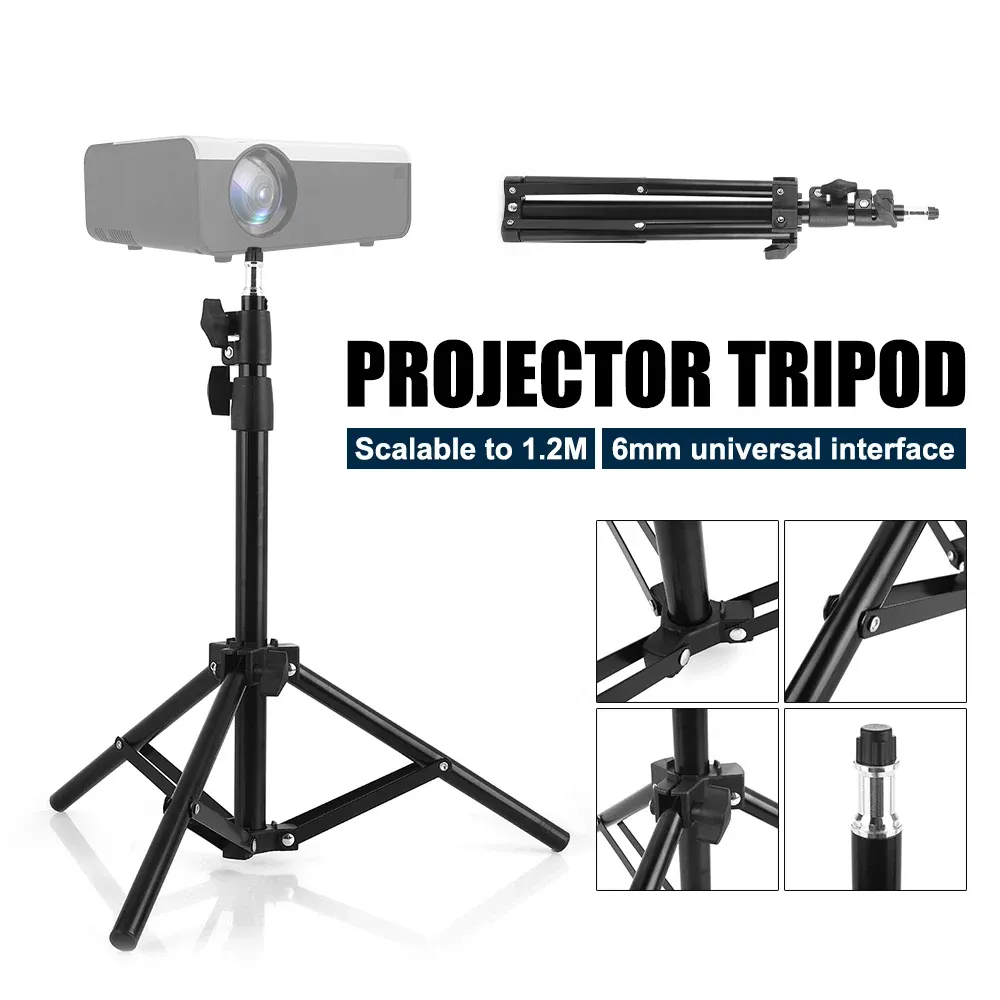 Universal Aluminum Alloy Home LCD Projector Tripod Mount Bracket Holder Stand 6mm interface Projection Accessory for CP600