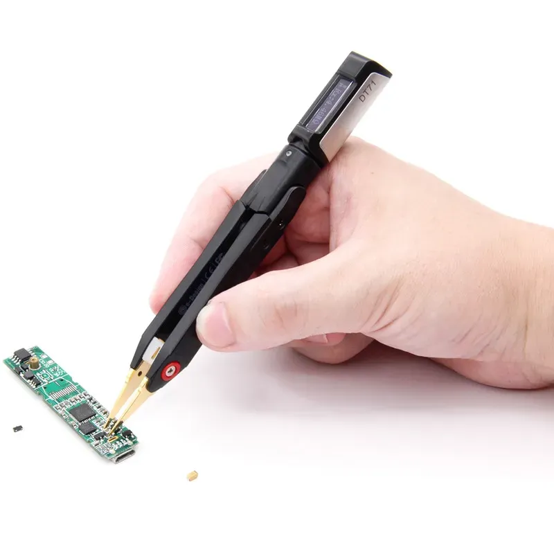 New Portable Digital Smart Tweezers DT71 LCR Meter Signal Generator Debugging Reparing Tool OLED Display