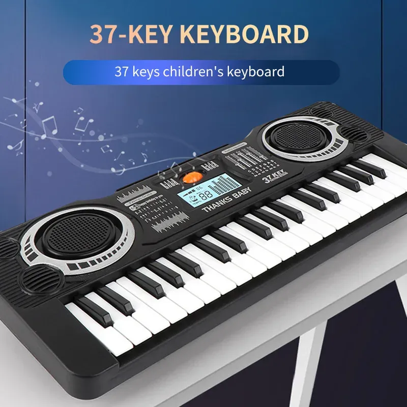 37Keys Electric Piano Children Gift Electric Key Board Piano Portable Digital Music Electronic Keyboard Music Learning Toy