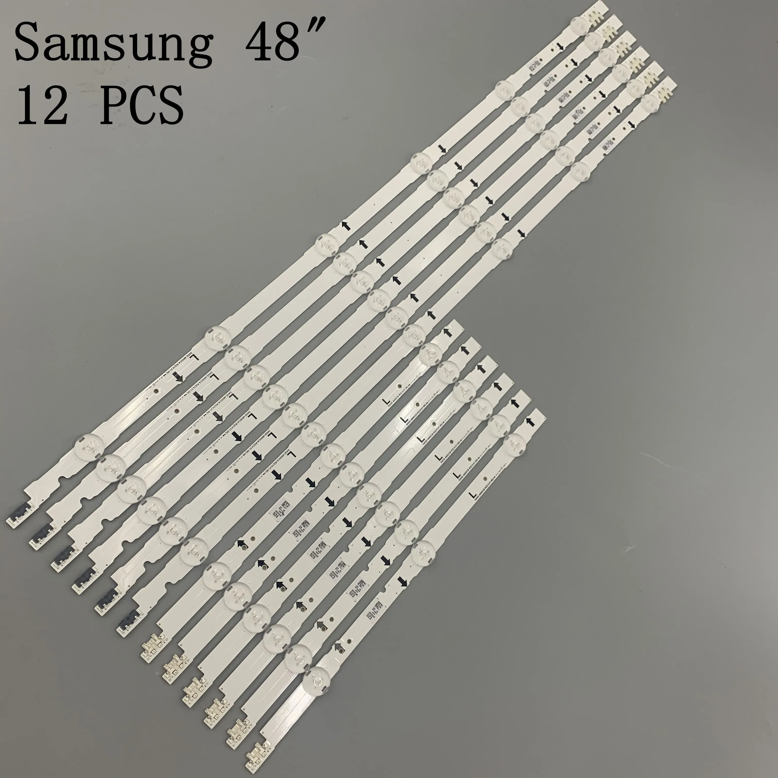 12 PCS/set LED backlight strip for Samsung UE48H6400 UE48J5600 UE48J5600 UE48H5000 UE48H5500 UE48H6200AK D4GE-480DCA 480DCB-R3