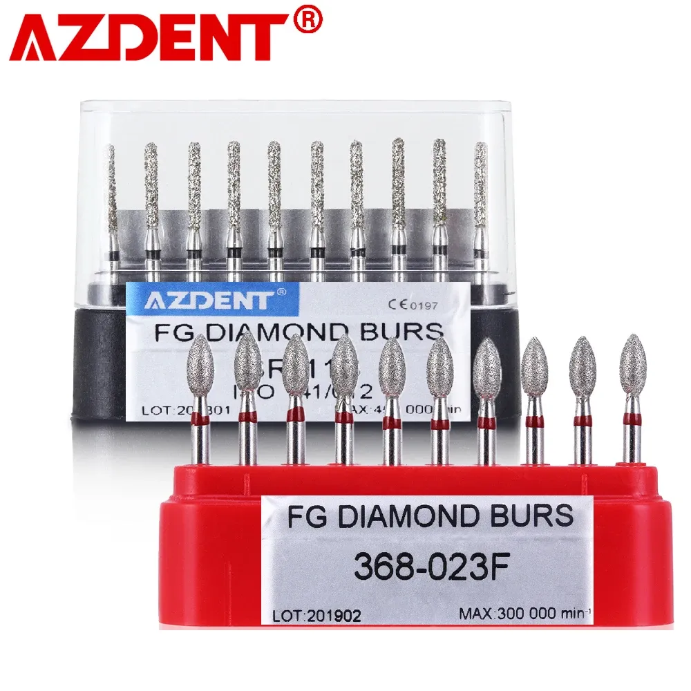 10 pcs/pack Dental High Speed Diamond Burs Dentist Super Coarse Diamond Dental Lab Tools