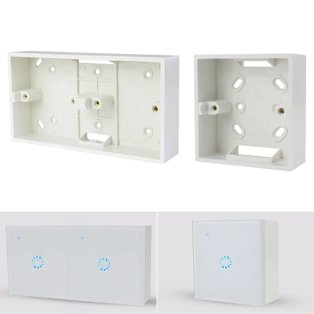 External Mounting Switch Box 86mm*86mm*33mm for 86 Type Double Switches or Sockets Apply For Any Position of Wall Surface