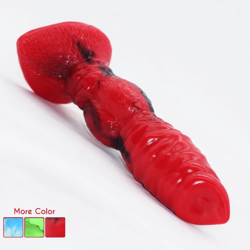 NUUN realistic wolf dog knot dildo silicone fantasy animal hound penis G-spot stimulation canine fetish anal sex toys for women