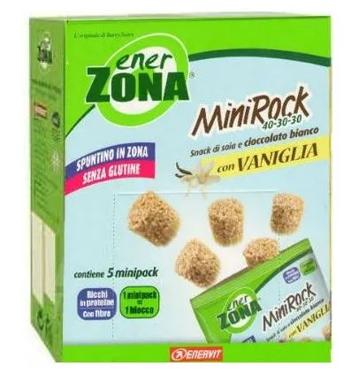 Enerzona Enervit Minirock 40-30-30 Con Vaniglia Senza Glutine 24g 5 Minipack