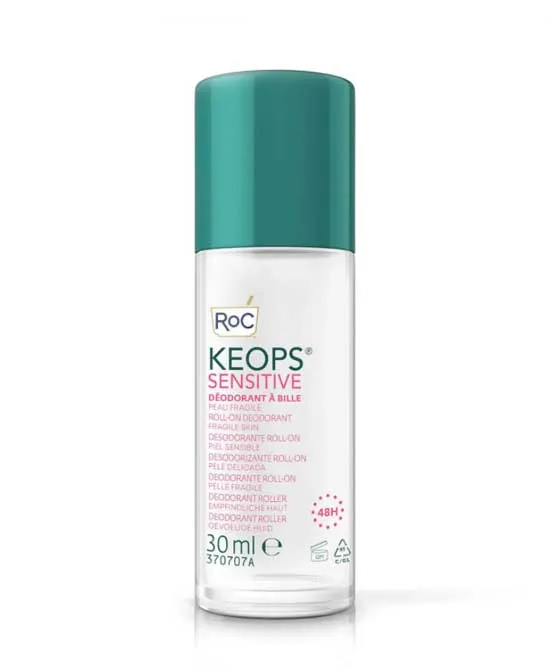 Roc Keops Deodorante Roll-on Sensitive Pelli Sensibili 48 Ore 30 Ml