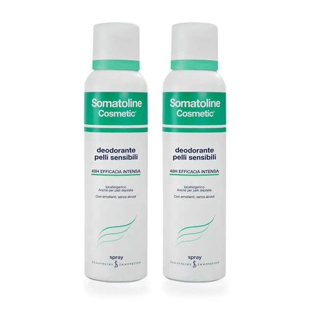 Somatoline Cosmetic Deodorante Pelli Sensibili Spray Duo 2x150 Ml