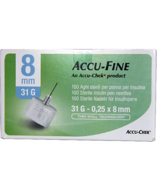 Menarini Glucoject Pen Needles 8mm G31