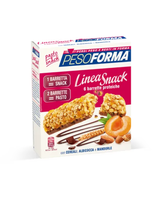 Pesoforma LineaSnack Cereali Albicocca E Mandorle 6 Barrette