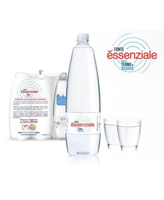 Fonte Essenziale Acqua Minerale Naturale Di Origine Termale In Confezione Pet 6x400ml