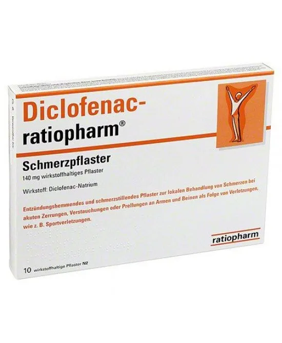 Diclofenac RatioPharm 140mg 10 Cerotti Medicati
