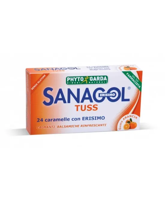 Phyto Garda Sanagol Tuss Gusto Arancia 24 Caramelle