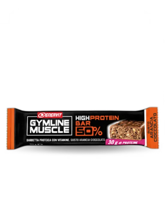 Enervit Gymline Muscle High Protein Bar 50% Arancia-Cioccolato Barretta 60g