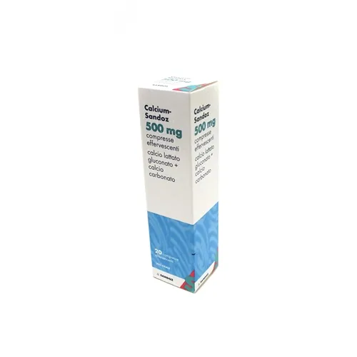 Calcium Sandoz*20cpr Eff 500mg