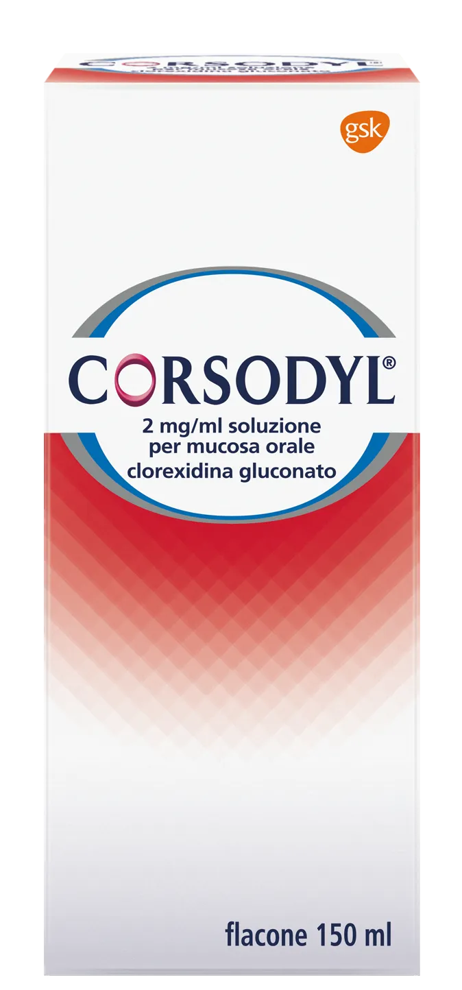 Corsodyl Soluz 150 Ml 200 Mg/100