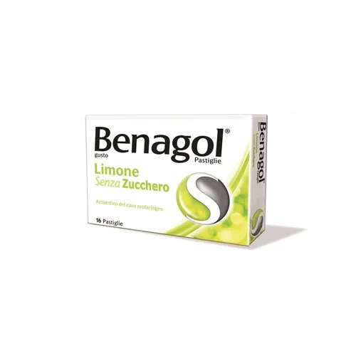 Benagol Aroma Limone Senza Zucchero 16 Pastiglie Mal Di Gola