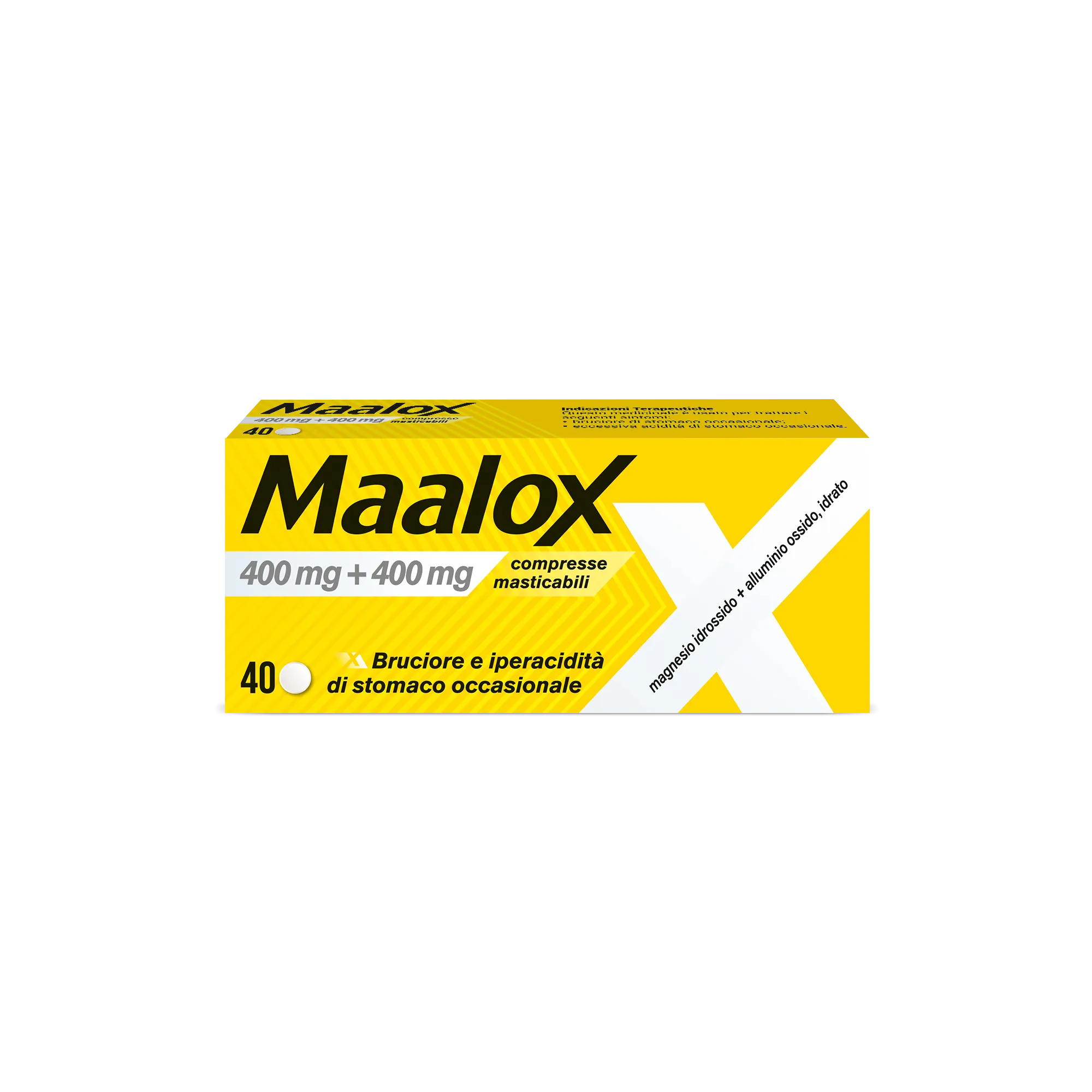 Maalox*40cpr Mast 400mg+400mg