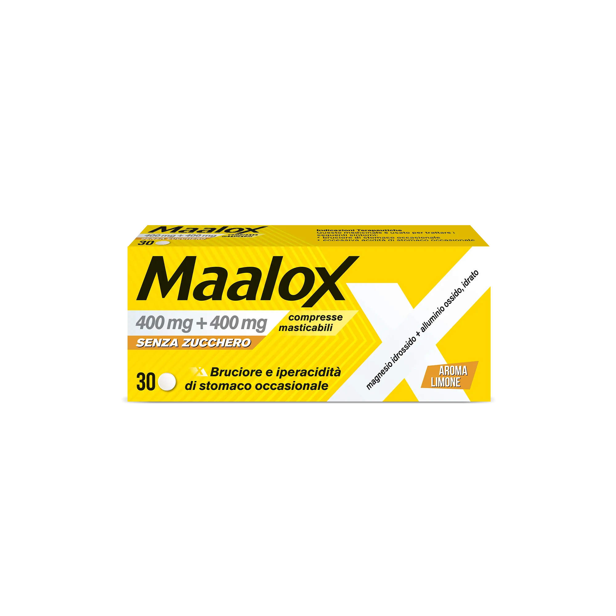 Maalox*s/z 30cpr Limo400+400mg