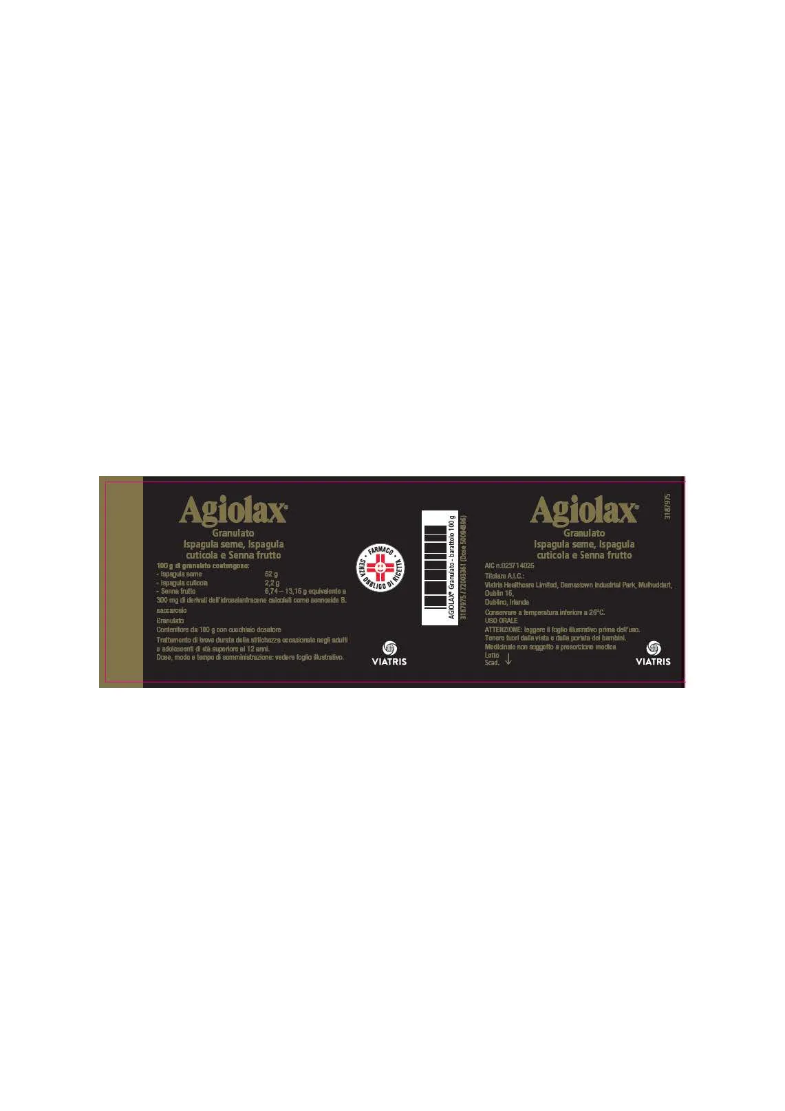 Agiolax*os Grat Bar 100g