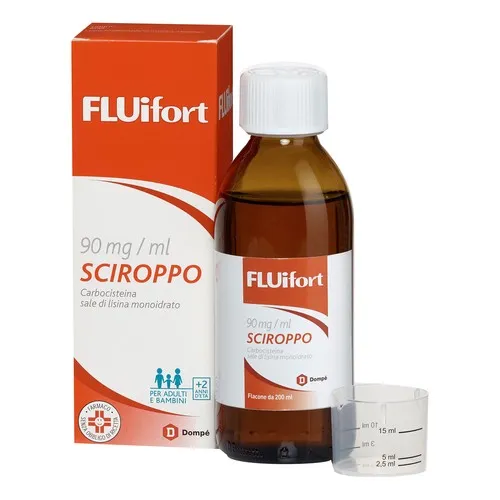 Fluifort Sciroppo 200ml 9% + Misurino