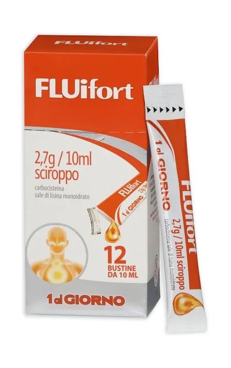 Fluifort Sciroppo 12 Buste 2,7g 10ml