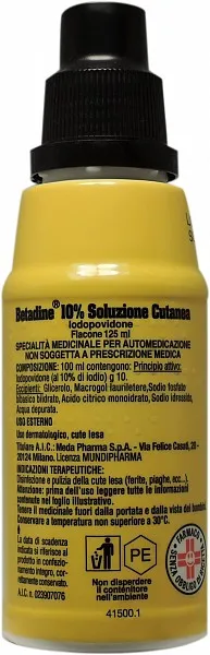 BETADINE*SOLUZ CUT 125ML 10%