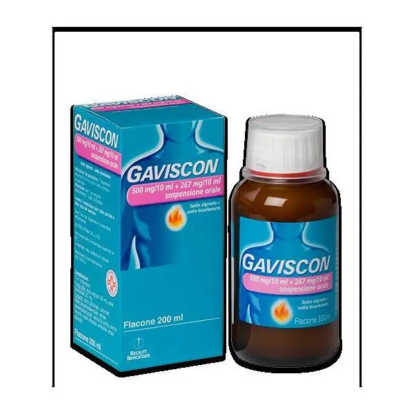 Gaviscon*os 500mg+267mg/10ml