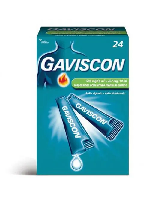 Gaviscon*24bust 500+267mg/10ml