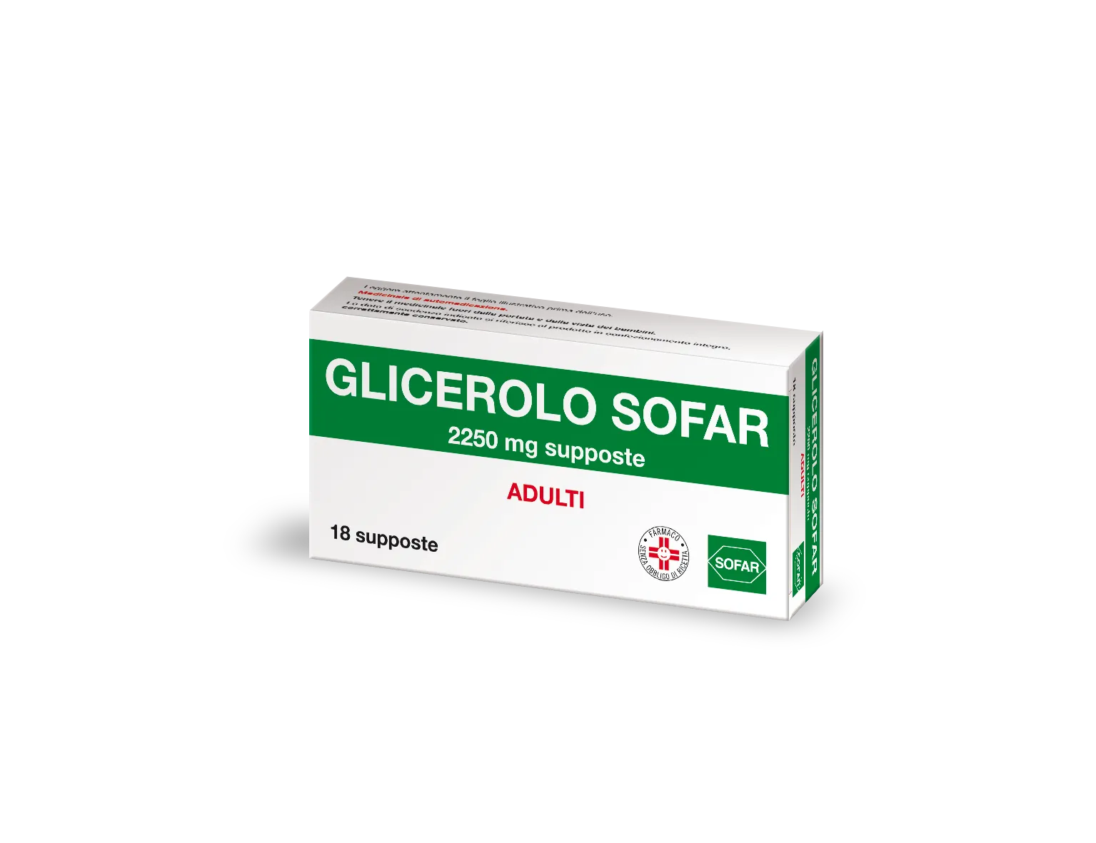 Glicerolo Adulti 18 Supposte 2250mg