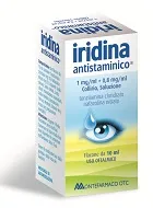 Iridina Antistaminico* 10+8mg 1 Mg + 0,8 Mg/ml Collirio, Soluzione Flacone Da 10 Ml