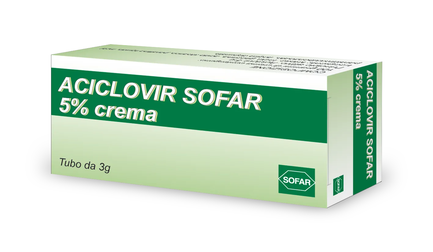 ACICLOVIR SOFAR*CREMA 5% 3G