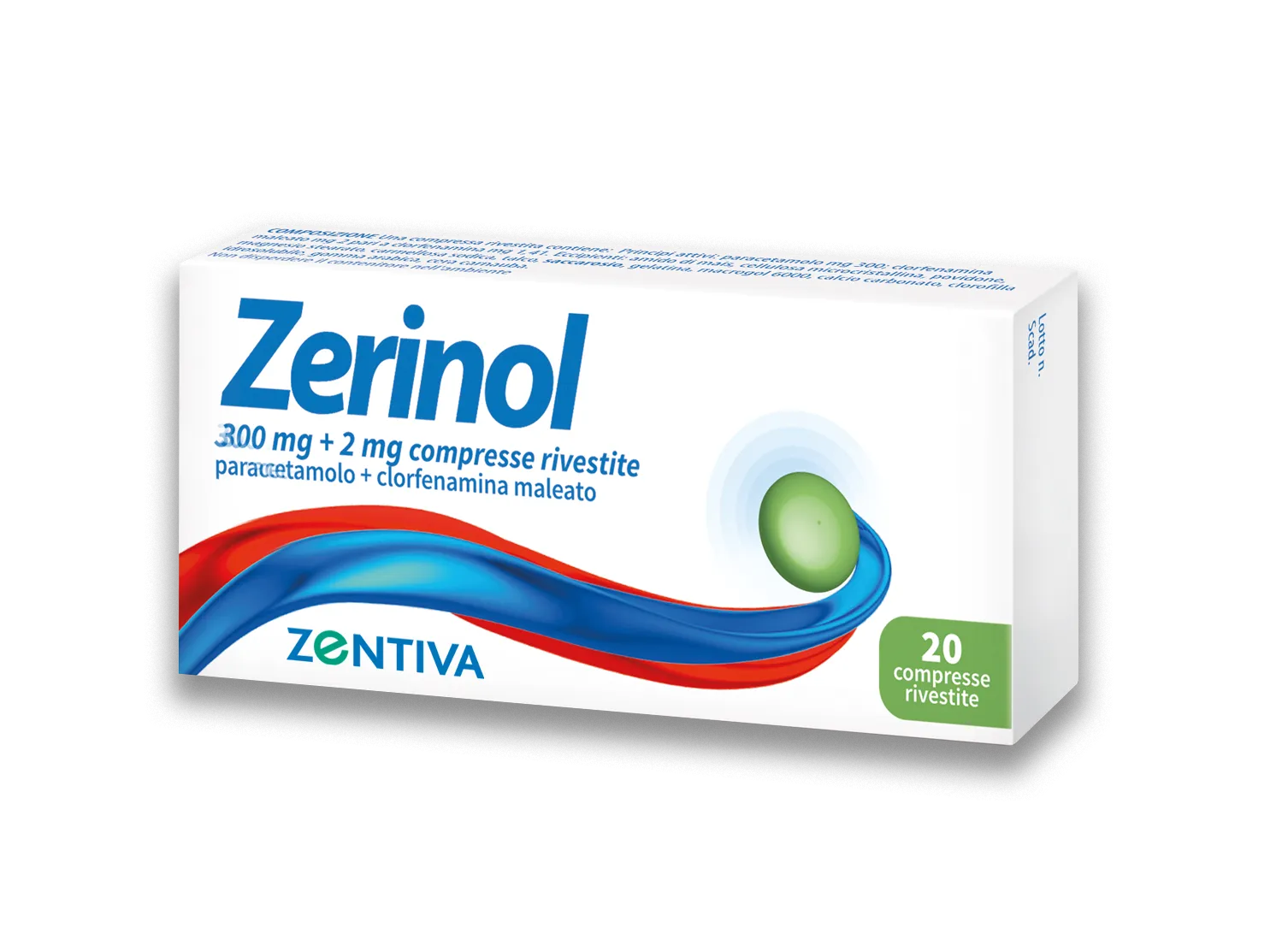 Zerinol*20cpr Riv 300mg+2mg