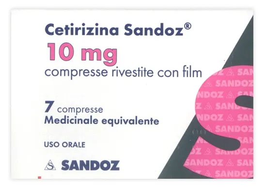 CETIRIZINA SAND*7CPR RIV 10MG