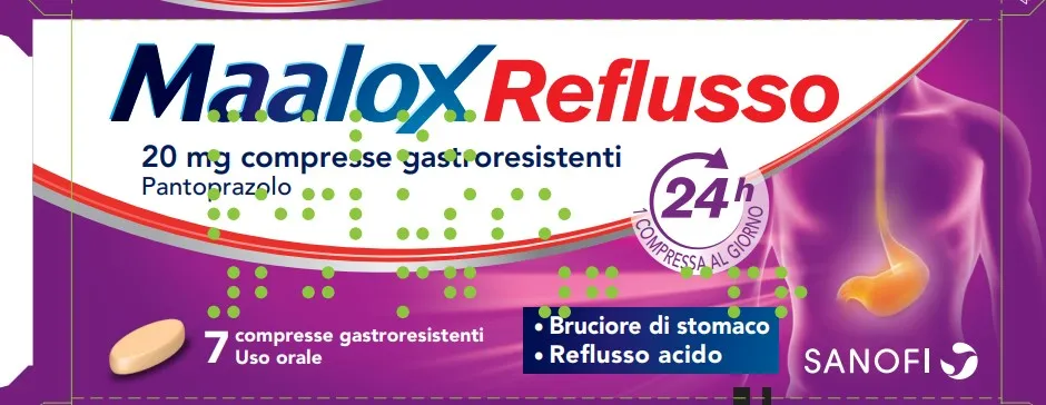 Maalox Reflusso 7 Compresse 20mg