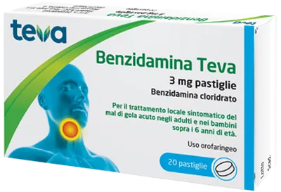 BENZIDAMINA TEVA*20PASTL 3MG