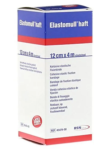 Benda Elastica Autoadesiva Elastomull Haft Compressione Forte 12x400 Cm