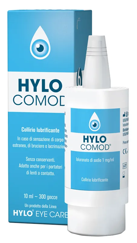 HYLO-COMOD GOCCE OCULARI IALURONATO DI SODIO 0,1% FLACONCINO 10 ML