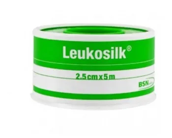 CEROTTO ADESIVO IPOALLERGENICO PER FISSAGGIO MEDICAZIONI LEUKOSILK SUPPORTO ACETATO DI CELLULOSA BIANCO ADESIVO POLIACRILICO SENZA RESINE E GOMME NATURALI 2,5X500CM MUTUABILE