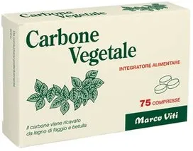 CARBONE VEGETALI 75 COMPRESSE