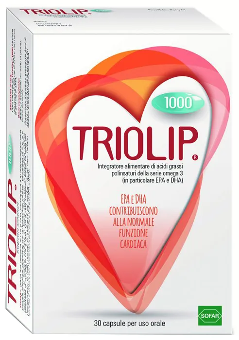 Sofar Triolip 1000 Omega 3 Integratore Alimentare 30 Capsule