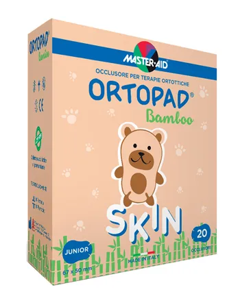 Cerotto Oculare Per Ortottica Ortopad Skin Junior 20 Pezzi