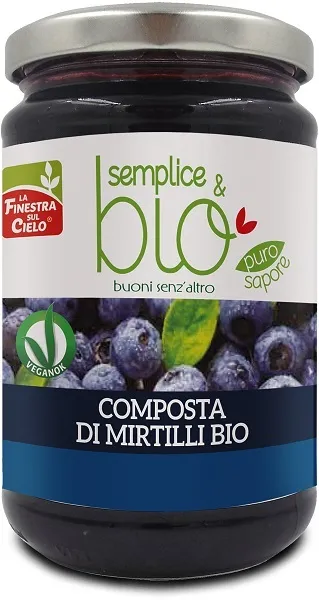 Composta Di Mirtilli Bio Con Polpa Di Mela 320 G