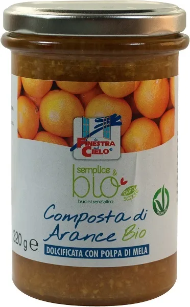 COMPOSTA DI ARANCE CON POLPA DI MELA BIO 320 G