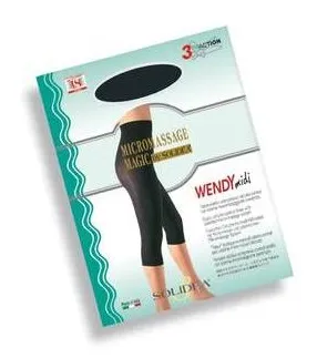 Tutore Elastico Brevettato Copressivo Micromassaggiante Cellulit-control Per Interventi Di Lipoaspirazione Per Fianchi Coscia Ginocchio Midi Colore Nero Magic Wendy 1