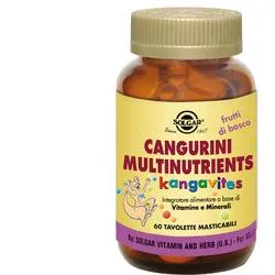 Solgar Cangurini Multinutrients Frutti Di Bosco 60 Tavolette Masticabili